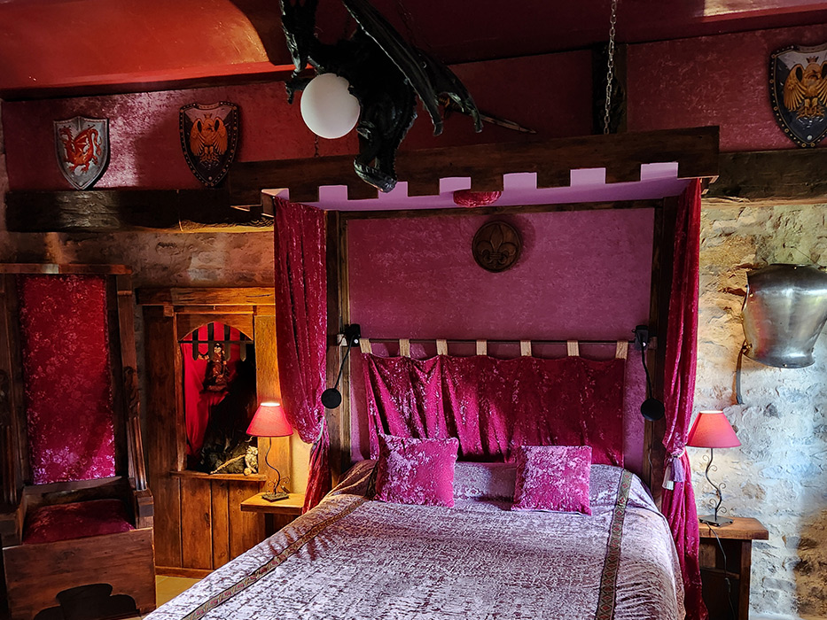 gite médieval merlin chambre